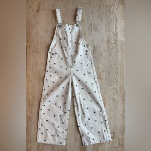 Mango Kids Floral Overalls size 8